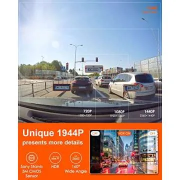 Vantrue E1 Mini Dash Cam with WiFi and GPS Tracking