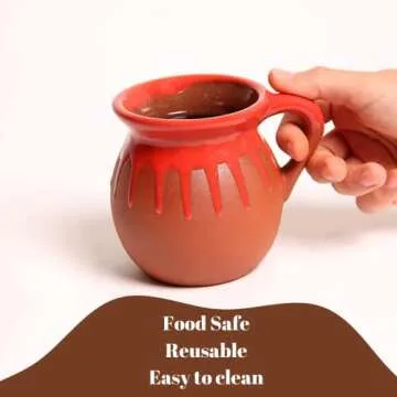 TIERRA TIZOC Set of 6 Handmade Mexican Coffee Mugs