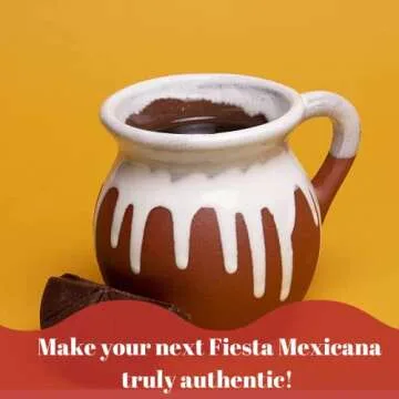 TIERRA TIZOC Set of 6 Handmade Mexican Coffee Mugs