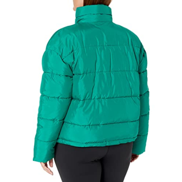 The Drop Women's Ari Cropped Puffer Jacket, Ultramarine Green, L