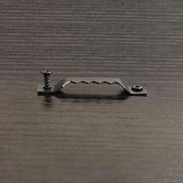 EesTeck 50 Pack Small Sawtooth Picture Hangers Steel Picture Hanging Picture Frames Hangers with Screws Picture Hang Solutions, for Hanging Clock Paintings Artwork Picture Frame Hook Photos (Black)