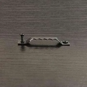 EesTeck 50 Pack Small Sawtooth Picture Hangers Steel Picture Hanging Picture Frames Hangers with Screws Picture Hang Solutions, for Hanging Clock Paintings Artwork Picture Frame Hook Photos (Black)