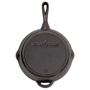 Camp Chef 10" Seasoned Cast Iron Skillet for Perfect Cooking