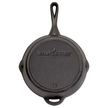 Camp Chef 10" Seasoned Cast Iron Skillet for Perfect Cooking