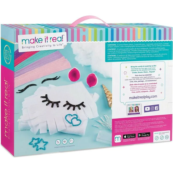 DIY Glowing Unicorn Pillow Crafts Kit for Kids