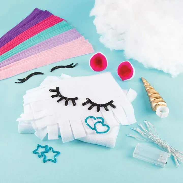 DIY Glowing Unicorn Pillow Crafts Kit for Kids