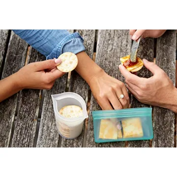 Zip Top Reusable Food Bags Set | Eco-Friendly Silicone Storage