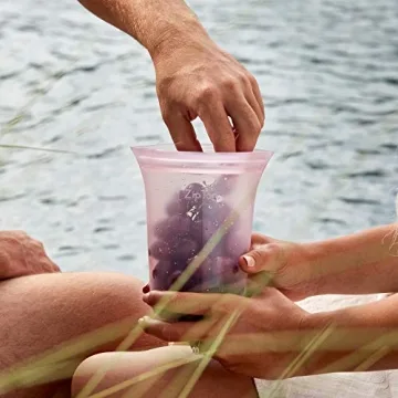 Zip Top Reusable Food Bags Set | Eco-Friendly Silicone Storage