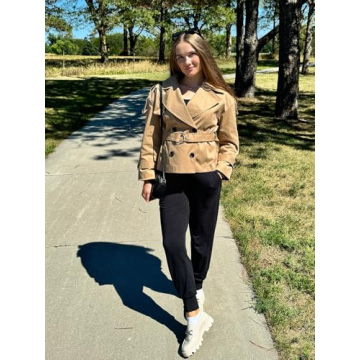 Stylish Cropped Trench Coat for Versatile Fashion