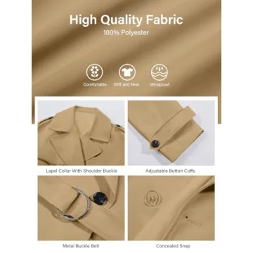 Stylish Cropped Trench Coat for Versatile Fashion