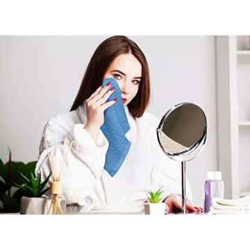 Utopia 60 Pack Cotton Washcloths Set - Premium Comfort