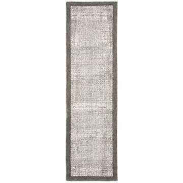 SAFAVIEH Abstract Collection Runner Rug - Plush Wool, 2'3" x 8', Ideal for High Traffic Areas in Sag...