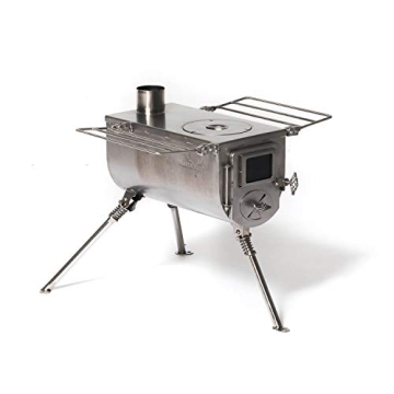 Winnerwell Woodlander Medium Tent Stove | Perfect for Camping and Tiny Homes | 800 Cubic Inch Firebo...