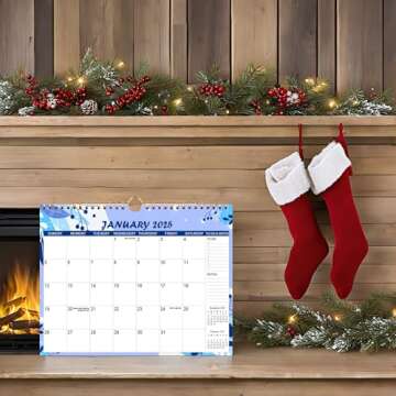 2025-2026 Calendar - Wall Calendar from Mar 2025 to Oct 2026, 20 Monthly Calendar with Seasonal Designs for Planning and Organizing for Home or Office, 11.5 x 14.5 In Calendar 2025-2026