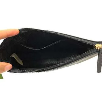 Kate Spade Ramey Greta Court Glitter Saffiano Leather Crossbody Bag Black