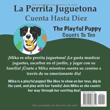La Perrita Juguetona Cuenta Hasta Diez/The Playful Puppy Counts To Ten: (Bilingual children's book E...