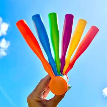 hand2mind Magnetic Wands for Kids, Magnet Wands, Magnets for Kids Science, Magnets with Wand, Magnets for Teaching, Preschool Science, Magnet with Handle, Science Classroom Supplies (Set of 6)