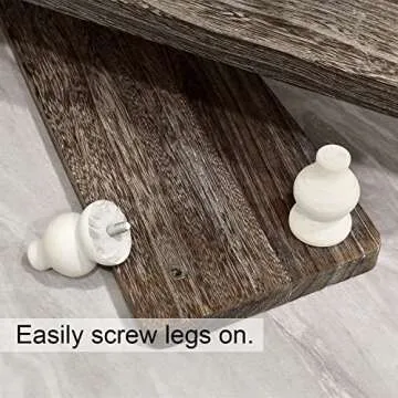 Ikee Design 2 Pcs Set Wooden Display Riser, Cupcake Dessert Display Riser, Countertop Centerpiece Dessert Serving Stand, Artificial Plant Stand for Garden Decor, Coffee Color