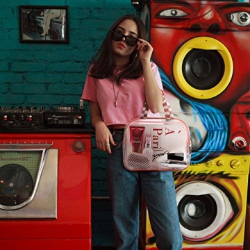 mommore Clear Backpack Durable Transparent School Bag