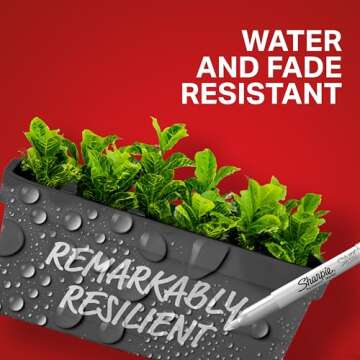 Sharpie Metallic Permanent Markers, Fine Tip Marker Set, Perfect Markers For Black Paper Or Dark Surfaces, Art Markers, Poster Markers, Silver, 12 Count