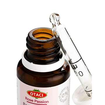 OTACI Rose Passion Brow and Lash Serum, Lash Growth Eyelash Growth Natural