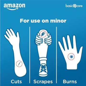 Amazon Basic Care Gauze Pads, 3x3 inches Sterile Medical Wound Dressing Sponges for Cleaning, Covering, & Cushioning Cuts & Minor Injuries, 50 Count (Pack of 1), (Previously All Health)