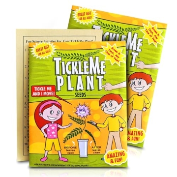 TickleMe Plant Seeds Pack (2) – Fun Party Favor, Leaves Fold When Touched! Easy to Grow Indoors, C...