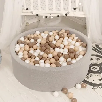 GOGOSO Safe Brown Ball Pit Balls for Kids 100pcs