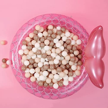 GOGOSO Safe Brown Ball Pit Balls for Kids 100pcs