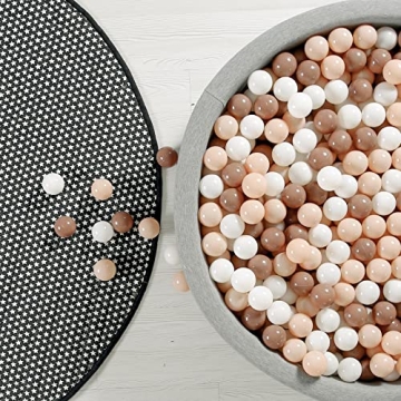 GOGOSO Safe Brown Ball Pit Balls for Kids 100pcs