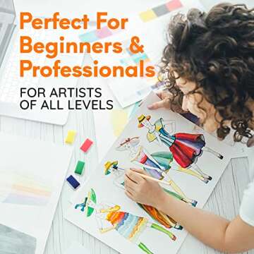 Mozart Neon Komorebi Watercolor Paint Set - Set of 6 Premium Glow Colors - Portable and Light Weight - Perfect for Artists, Students, Kids and Hobbyists.