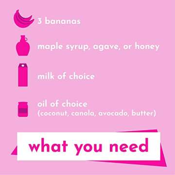 GoNanas Banana Bread Mix Variety Pack. Vegan, Gluten Free Healthy Snacks. Oat Flour Banana Bread or Banana Muffin Mix. Women Owned, US Ingredients, Dairy Free, Nut Free, Delicious Snacks (8 Pack)