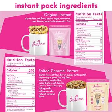 GoNanas Banana Bread Mix Variety Pack. Vegan, Gluten Free Healthy Snacks. Oat Flour Banana Bread or Banana Muffin Mix. Women Owned, US Ingredients, Dairy Free, Nut Free, Delicious Snacks (8 Pack)