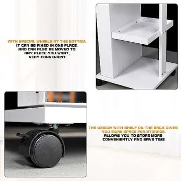 Lvifur 360° Rotating 63'' LED Jewelry Armoire,Full Length Mirror Large Capacity Floor Standing 3 Color Dimmable Jewelry Organizer Armoire with 4 Rollers,Rear Storage Shelves