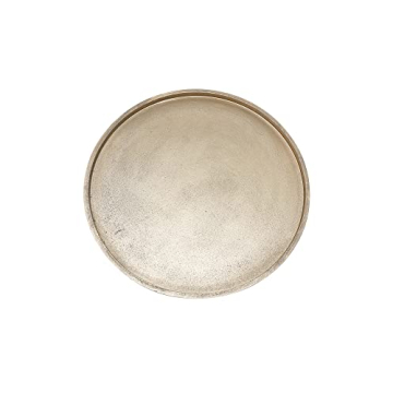 DN DECONATION Gold Tray, Large Decorative Trays for Coffee Table, Ottoman, Farmhouse Tray, Round Wooden Trays for Living Room Decor