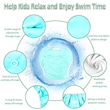 Wegreeco Adjustable Reusable Baby Swim Diapers – 3 Pack