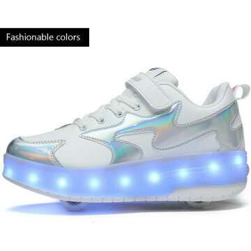 Kids Light Up Roller Shoes with LED Wheels