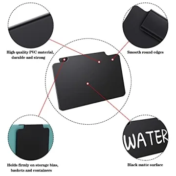 Plastic Clip on Removable Labels with Chalk Markers