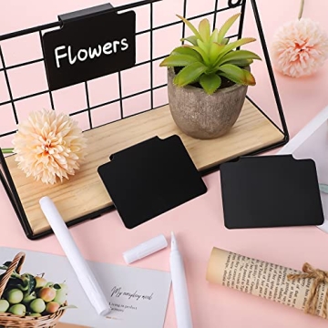 Plastic Clip on Removable Labels with Chalk Markers