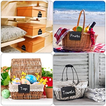 Plastic Clip on Removable Labels with Chalk Markers