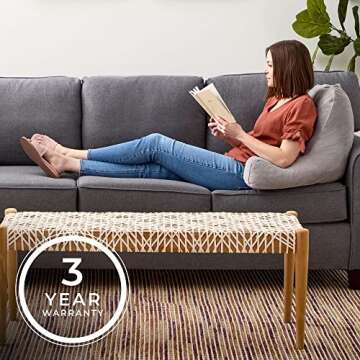 LINENSPA Reading Pillow with Shredded Memory Foam- Back Pillow for Sitting in Bed, Reading, Gaming, Watching TV – Chair Pillow with Arms, Dorm Room Essentials, Stone