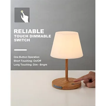 WEILAILUX Cordless Waterproof Table Lamp for Outdoor Use