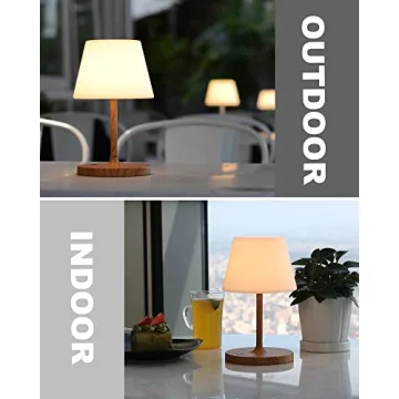 WEILAILUX Cordless Waterproof Table Lamp for Outdoor Use