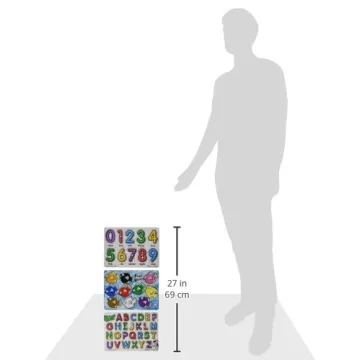 Melissa & Doug Wooden Peg Puzzles Set for Toddlers