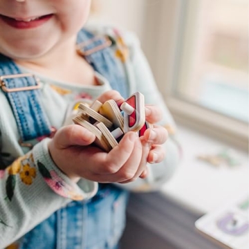 Melissa & Doug Wooden Peg Puzzles Set for Toddlers