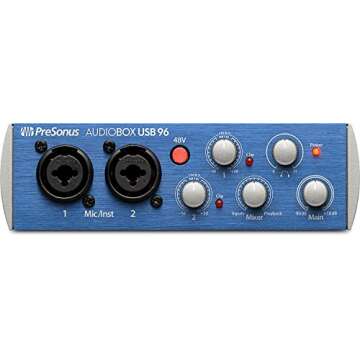 Presonus AudioBox 96 USB 2.0 Interface with Microphone & Studio Kit