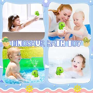 Gigilli Bath Toys for Babies - Fun & Engaging Dinosaur Design