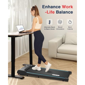 REDLIRO Walking Pad Treadmill for Home Office Fitness