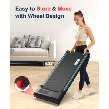 REDLIRO Walking Pad Treadmill for Home Office Fitness