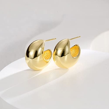 Stylish Brass Teardrop Chunky Earrings for Women